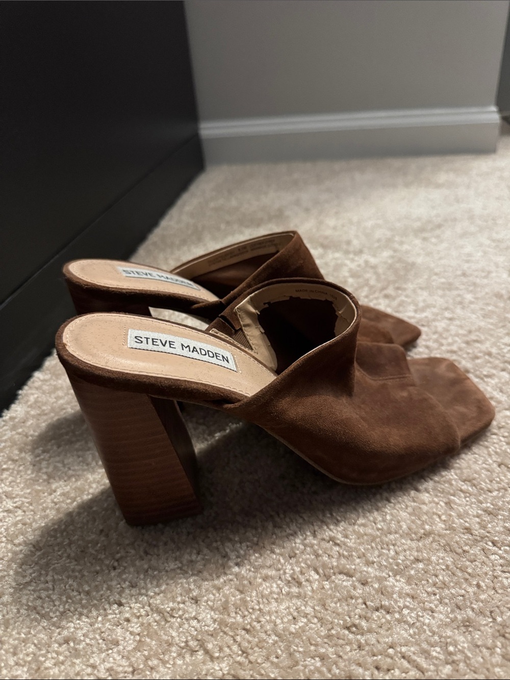 Suede Mules
